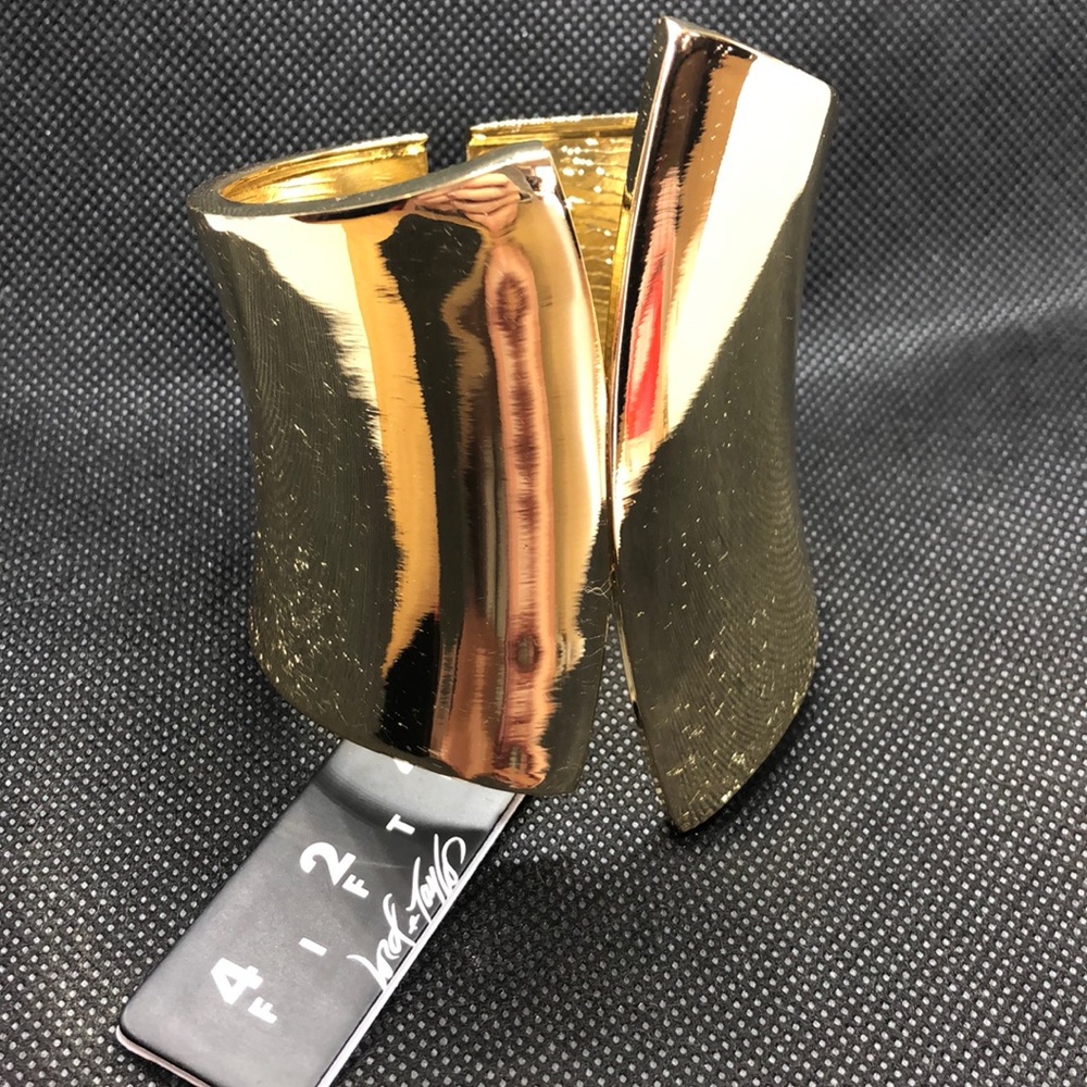 Gold cuff bracelet